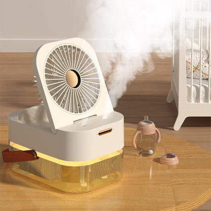 Portable Cooling and Humidifying Fan with Night Light-4