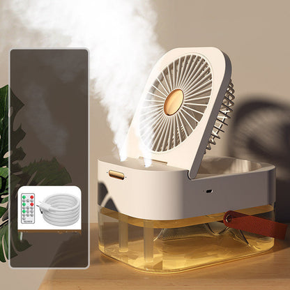 Portable Cooling and Humidifying Fan with Night Light-5